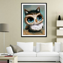 2021 New Full Diamond 5D Diamond Painting Bedroom Living Room Cartoon Animal Owl Dot Diamond 2022 Cross Stitch Small