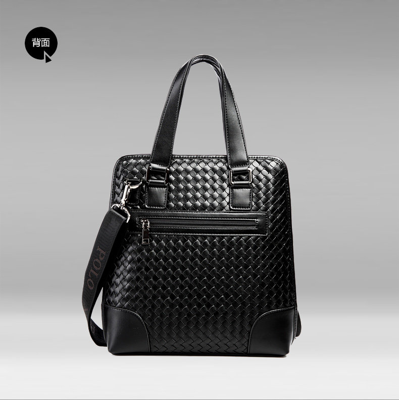 deanbarry/迪恩伯瑞手工编织男包商务男士斜挎包单肩包手提包