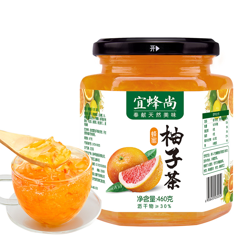 【官方直销】宜蜂尚蜂蜜柚子茶 韩国风味进口工艺 原装冲饮品果味产品展示图1