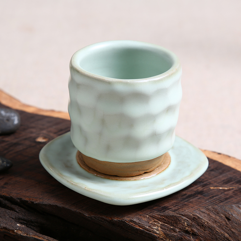 Beautiful home tzu wild ceramic kung fu small coarse pottery cups sample tea cup your up maintain personal cup single cup suit