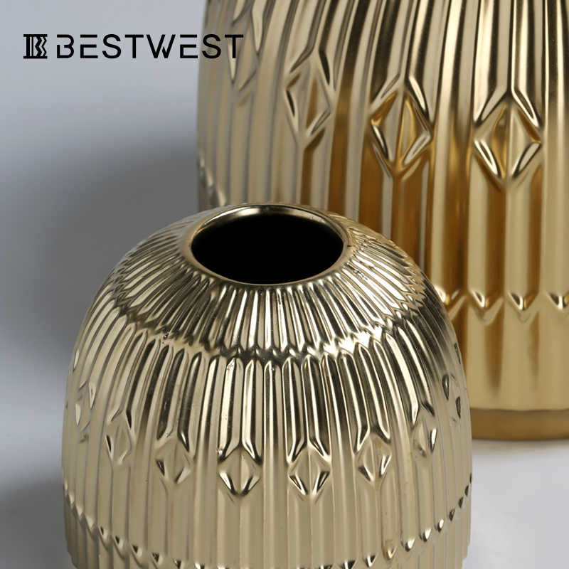 BEST WEST show ceramic vase furnishing articles creative living room hall light soft decoration decoration key-2 luxury hotel
