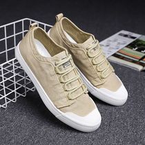 Mens shoes summer old Beijing cloth shoes mens canvas trendy shoes Korean trend Joker casual deodorant board shoes lazy shoes