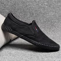 men's old Beijing cloth shoes men's shoes 2020 summer new canvas slip on casual driving trendy breathable shoes