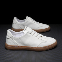 Small White Shoes Mens Shoes Fall New 2021 Trends 100 Hitch White Breathable Flat Shoes Sport Genuine Leather Casual Shoes Man