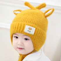 Baby Hat Autumn Winter Pure Cotton Thickened Infant Hair Line Hat Mens Ear Cap Girl Cap Windproof Warmth