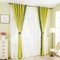 Pure-colored Snow Neal curtains Customer Room Blowing Windows Bookroom The modernity is simple and comfortable