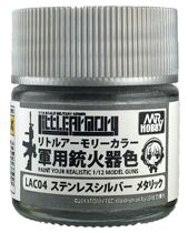 MR HOBBY LAC04 Three-color series Stainless steel silver 10ml oily model paint