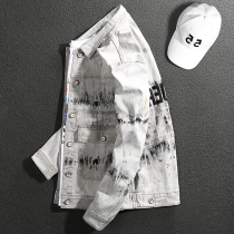 AA Good goods handsome Viny Old Corrugated Denim Jacket Men Loose Casual Locomotive Big Code Jacket Blouse Damp