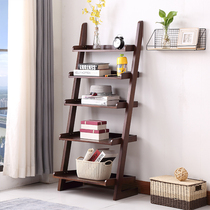 Creative solid wood shelving shelf shelves shelves Landing Trapezoidal Multilayer Containing Shelf Living-room Balcony Shelf Flower Shelf