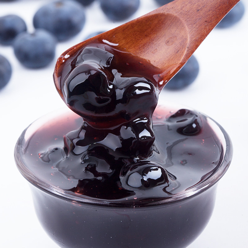 蓝莓酱 果酱 蓝莓果粒果肉酱1360g 冰激凌果酱 炒酸奶面包果酱_折222