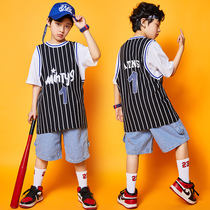 Boys hip-hop performance clothes hip-hop childrens suit New Bboy performance clothes hiphop boys hip-hop trend clothing