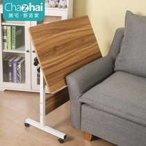 Simple laptop desk desktop home bed with simple folding bedside table mobile lifting writing table