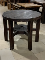 Yunnan ancient wood furniture old wood retro round table dining table solid wood furniture wabi sabi style