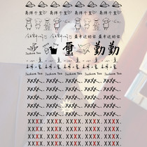 Yi Yan Qianxi tattoo stickers custom XXXX Jackson TFboys hand stickers for men and women waterproof and durable
