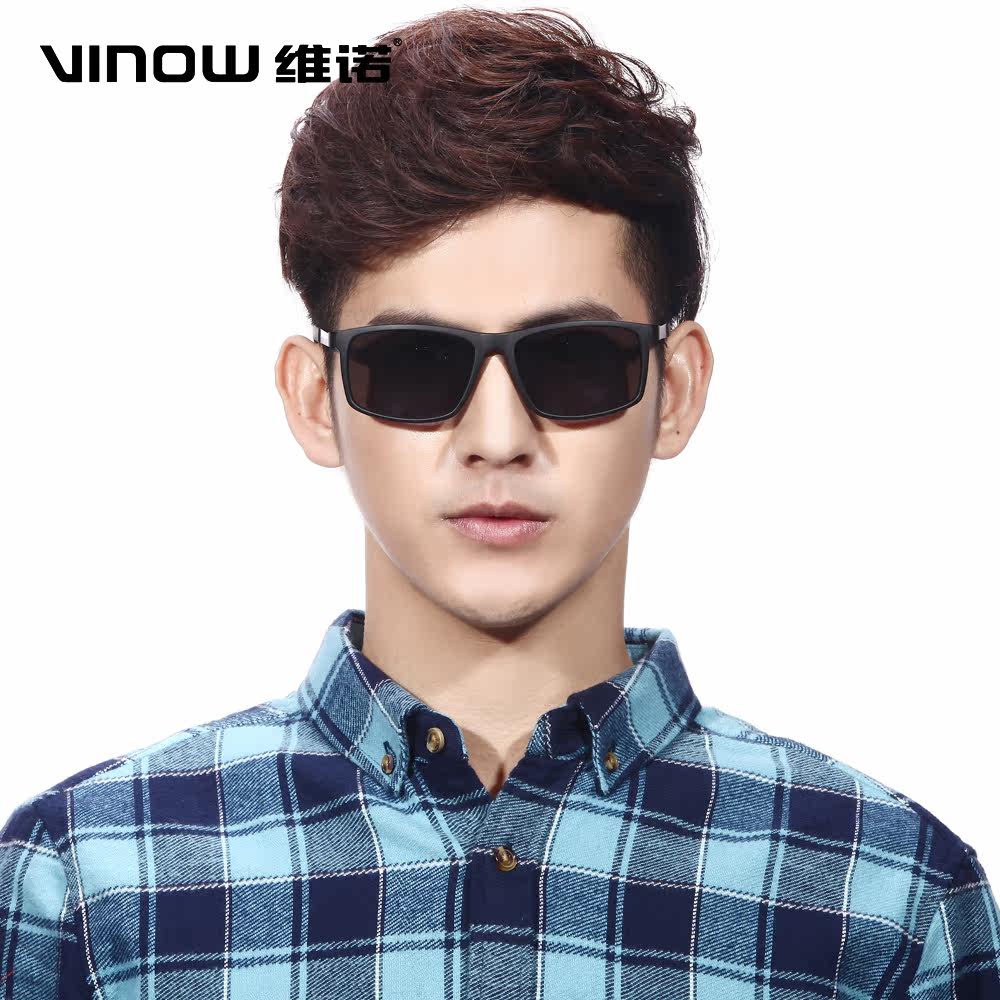 维诺 时尚方框偏光太阳镜男女款墨镜潮人驾驶开车高清太阳眼镜