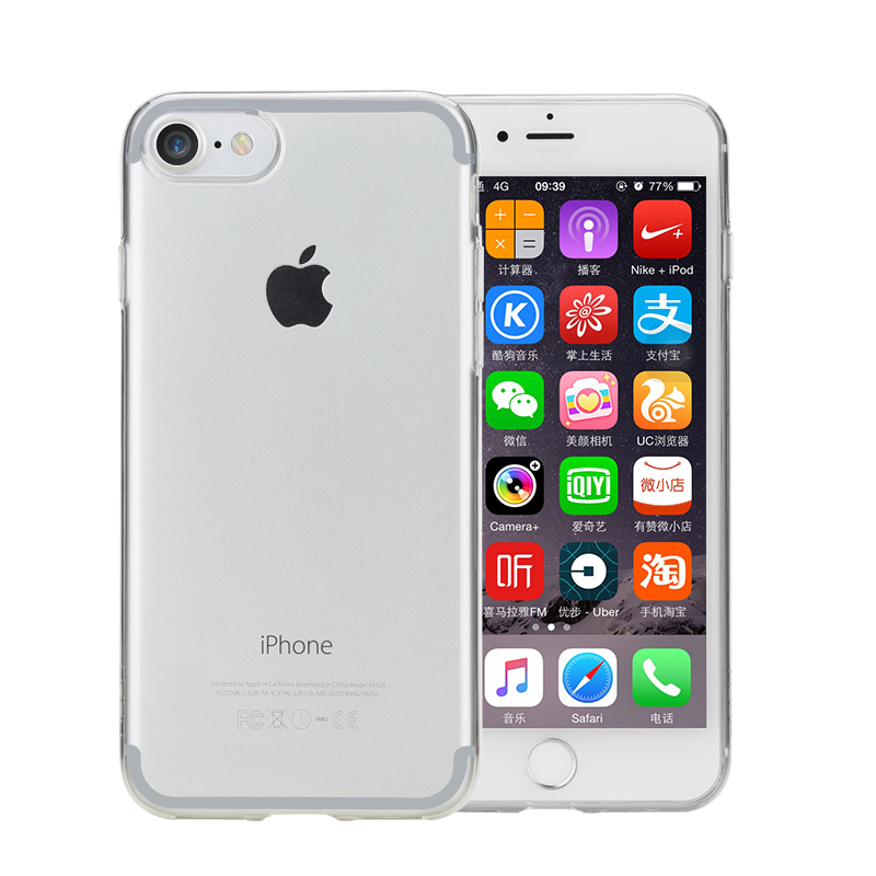 创得  iPhone7Plus手机壳苹果7套透明新款女款男7p硅胶防摔软壳产品展示图4