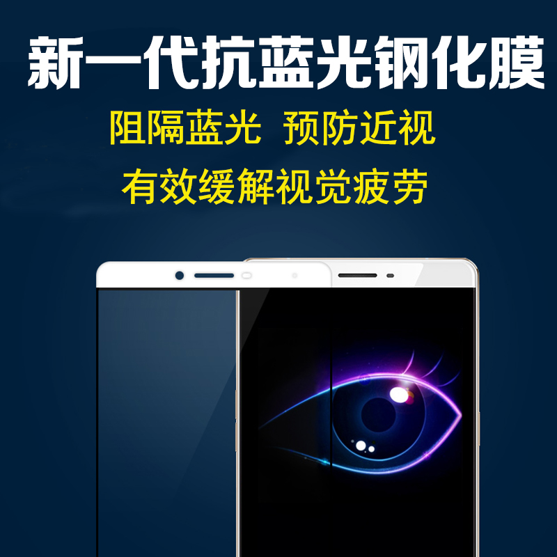 oppor7plus钢化膜全屏覆盖r9s防爆膜r7splus蓝光r9plus r9前后膜产品展示图5