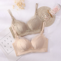 Yiche gathered bra small chest flat chest small a cup super thick section without steel sexy upper bracket underwear womens suit