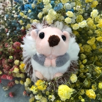 Hedgehog doll backpack bag key pendant African mini hedgehog simulation hedgehog cub plush toy