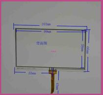 4 3 INCH four-wire resistive touch screen 103*66MM WITH Sharp 4 3 LQ043T3DX01 02 03 05