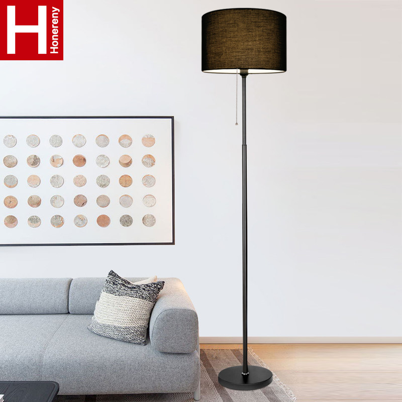 虹朗落地灯简约现代 客厅卧室床头北欧落地台灯 智能遥控立式地灯