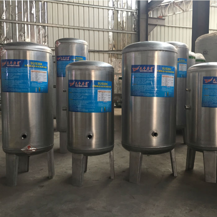 全自动无塔供水器sus304食品级不锈钢压力罐大型压力罐水塔水箱_7折