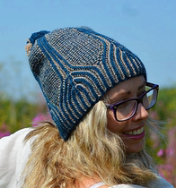 Polaris Rod Needle Hat Knit Translation Illustration Non-finished product