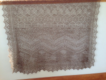 20180625 Setland lace shawl group purchase rectangular model illustrated non-finished product