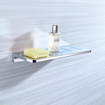 German high-end all-copper bathroom solid belt rack flat creative soap dish soap basket without punching