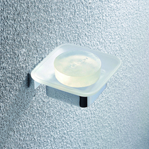 German high-grade all copper solid soap dish glass single dish soap dish shelf set with glass plate non-punch