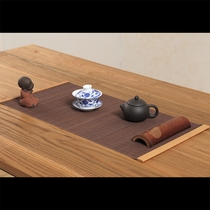 Tea table Edging Bamboo mat Bamboo tea mat Tea curtain Six gentleman insulation mat Kung Fu Tea dry foam mat Tea tray mat