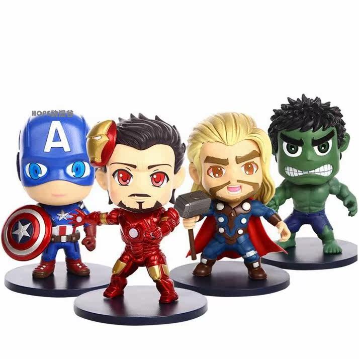 展示与对比:国产 复仇者联盟/q版 绿巨人/美国队长