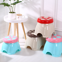 Childrens stool cartoon small bench baby hand washing foot stool household non-slip plastic stool low stool change shoes chair