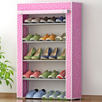 Yast shoe rack simple household multi-layer economical dust storage shoe cabinet dormitory door iron small shoe shelf
