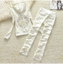 23 Spring and Autumn Velvet Sports Set Juice Grape Fashion Direct Carnival Shorts Two Pieces of Woman Lady