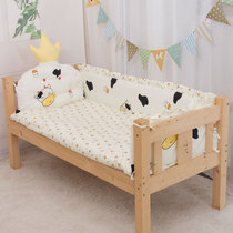 Pure cotton childrens bedwall anti-collision fence breathable removable and washable baby splicing bed baby bed soft bag four seasons