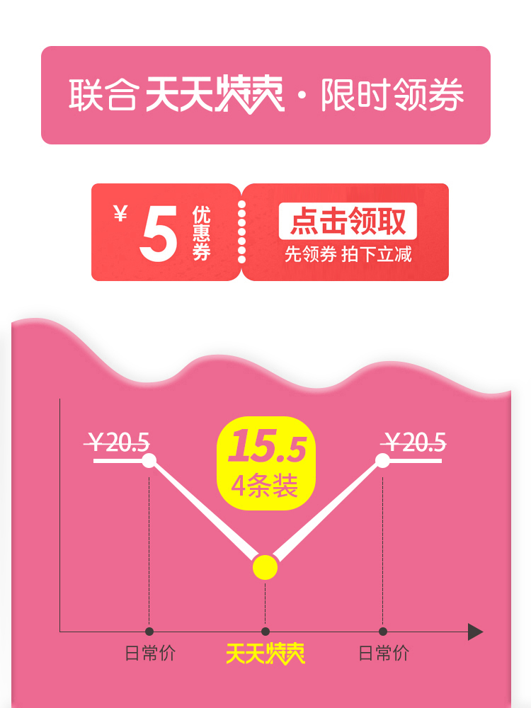 联合天天夷·限时领券5点击领取券8先领券拍下立减￥20.515.5￥2054条装日常价天天日常价-推好价 | 品质生活 精选好价