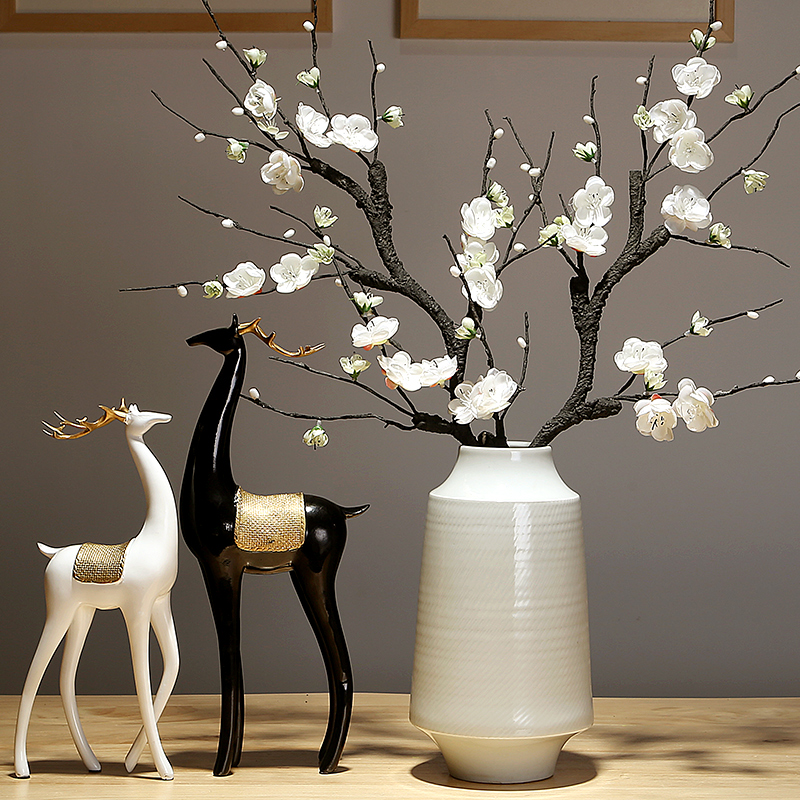 Jingdezhen ceramics contracted dry flower arranging flowers, vases, small pure and fresh and restoring ancient ways is the sitting room porch table decorations furnishing articles