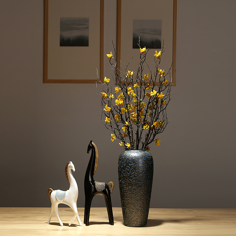 New Chinese style is contracted vase dried flowers decorative home furnishing articles sitting room flower arranging simulation ceramics decoration