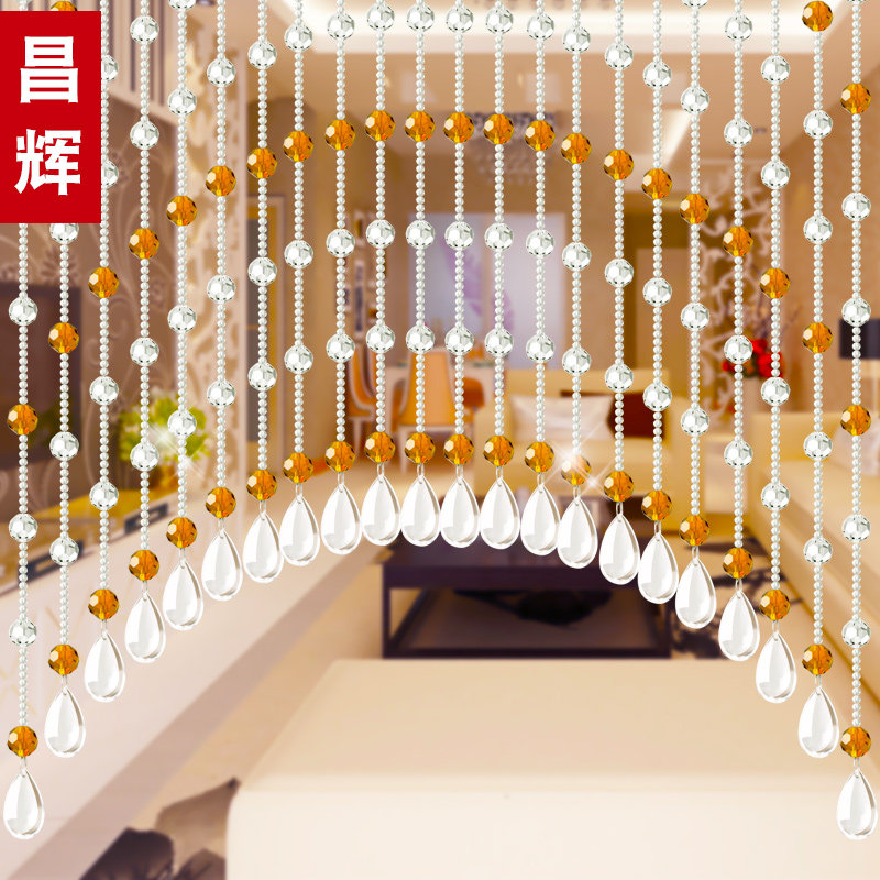 昌辉风水珠帘水晶珠帘 成品门帘珠帘水晶隔断帘子 水晶帘玄关客厅