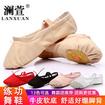 Soft-soled ballet shoes Adult gymnastics practice cat claw shoes Childrens red dance shoes Mens and womens two-soled pointe shoes canvas