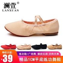 Jazz dance shoes Female adult Latin dance shoes Canvas dance shoes Soft soled practice shoes