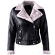 Leather female short paragraph Korean version of Slim thin plus thick velvet jacket pu black motorcycle leather jacket spring and winter Leather female short paragraph Korean version of Slim thin plus thick velvet jacket pu black motorcycle leather jacket spring and winter
