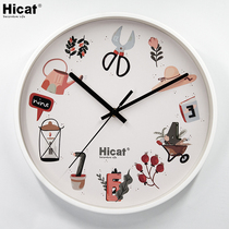 Light luxury clock clock wall clock living room modern simple home cartoon fashion hanging watch creative hanging atmospheric decorative clock