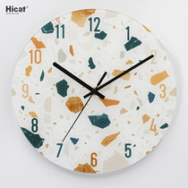 Nordic clock wall clock living room modern simple clock Wall creative fashion home atmospheric decoration light luxury clock
