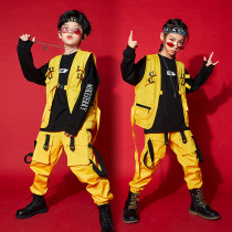 Boy hip-hop street dance suit Chaumen Machia workers dress pants girls dance performance clothes less children to act in autumn clothing new