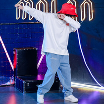 Children Street Dance Suit Boy Hip Hop Trend Dance Suit Less Pediatrics Act Out Conserved Children Show Costumes