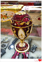 Russian diamond-encrusted jewelry box Royal Easter egg jewelry box ring box stud earring box holiday birthday wedding gift