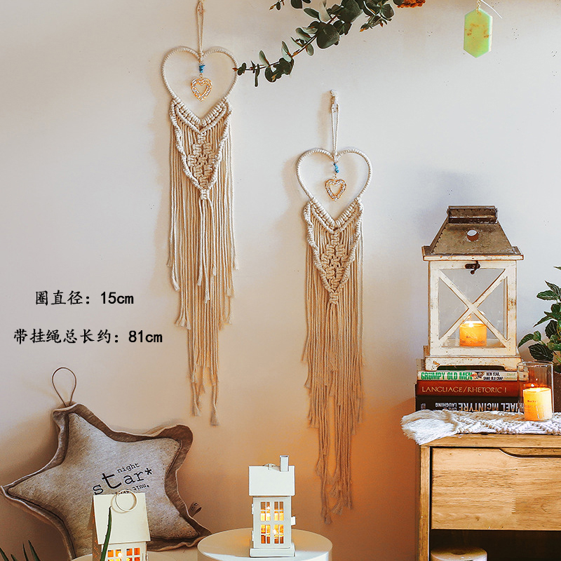 dreamcatcher large ornaments wedding wedding props decorations white feather pendants make up dream net creative handmade wall hanging