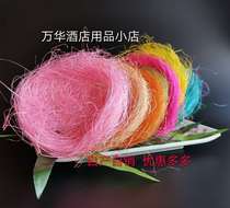 Hemp silk gold silk simulation birds nest Birds nest Creative cold dish artistic mood dish decoration tools Cold dish salt carving mold